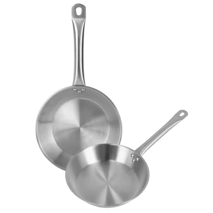 Well Home Sartenes Ø20Ø24Ø28Ø30cm en Acero inoxidable, Aptas para inducción y SIN antiadherente - 1