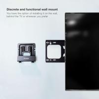 TOOQ TQMPM4776 - Soporte Universal de Pared Caja de Almacenamiento para Reproductor Multimedia / Consolas / Router Wi-Fi WiFi Inalámbrico / MiniPc / Barebone Max. 5Kg, Color Negro - details 3