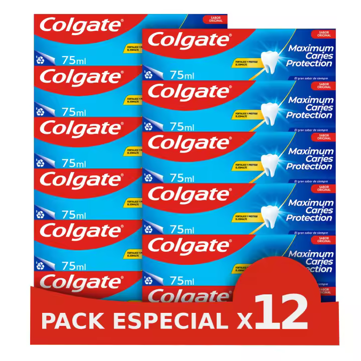 Colgate Pack x12 Pasta de Dientes Maximum Caries Protection - 1