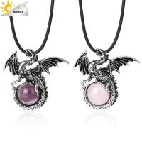 Collar De Delfín Natural Piedra Cristal Colgante Sanación Fluorita Labradorita Amatista Joyería Unisex Tendencia H479 - details 4