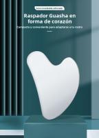 Tablero De Guasha En Forma De Corazón De Acero Inoxidable Herramienta De Masaje Facial Para Eliminar Acné Accesorio De Cuidado De La Piel Beauty Гуаша Скребок - details 0
