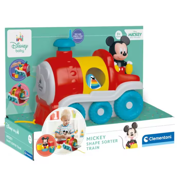 Tren Encaja Formas Mickey Mouse Disney arrastre - 1