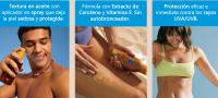 NIVEA SUN Pack ahorro protector solar - Contiene Aceite Solar en Spray Protege & Broncea FP30 + Loción solar zanahoria bronceado intenso SPF6 - details 2