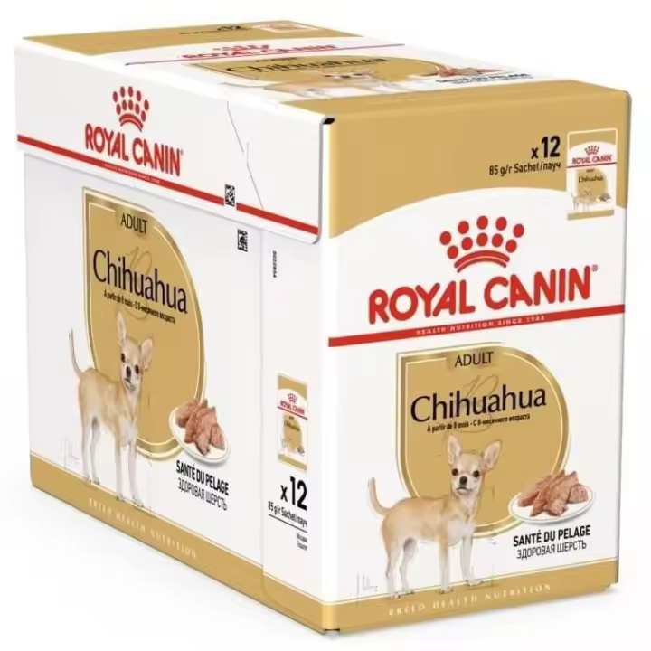 Royal Canin ROYAL CANIN SOBRES CHIHUAHUA 12X85G - Comida Húmeda para Perros - Favorece Tránsito Intestinal Saludable - 1