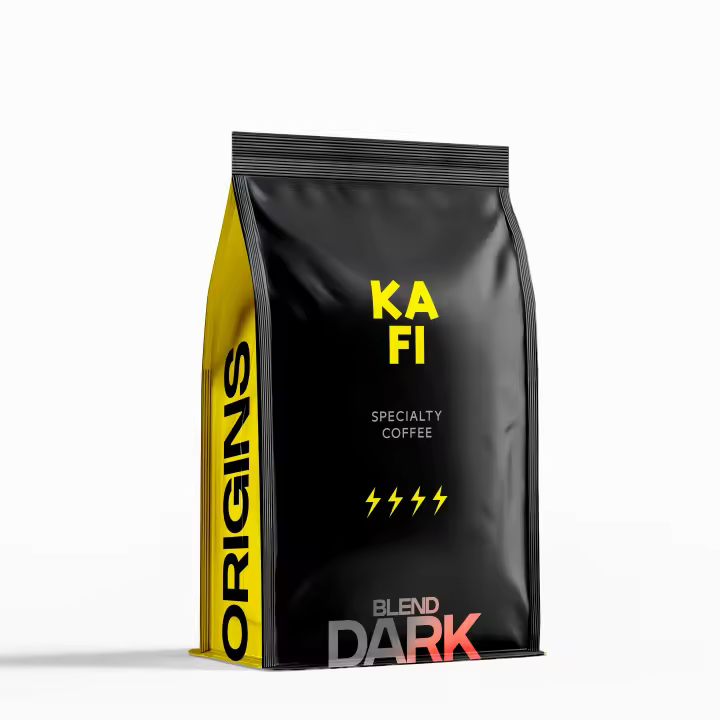 KAFI Blend Dark – Café en grano 100 % Arábica – Bolsa 500 y 250 g – Café de especialidad, tueste intenso y fresco semanal - 1