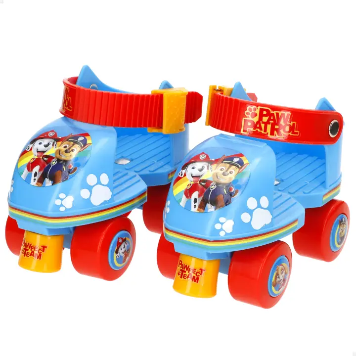 La Patrulla Canina Patines 4 ruedas, talla 22 a 29, máx. 20 kg, niños +3 años, medidas, talla ajustable, freno delantero, diseño colorido, desarrollo de la motricidad fina y estabilidad, actividades exterior, juegos para niños, deportes niño - 1