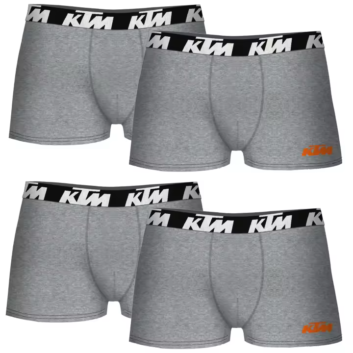 Set de 4 calzoncillos bóxer ktm gris claro - 1