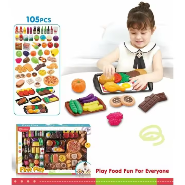CAJA COMIDITA 105 PIEZAS FIRST PLAY DE PANRITOS - 1