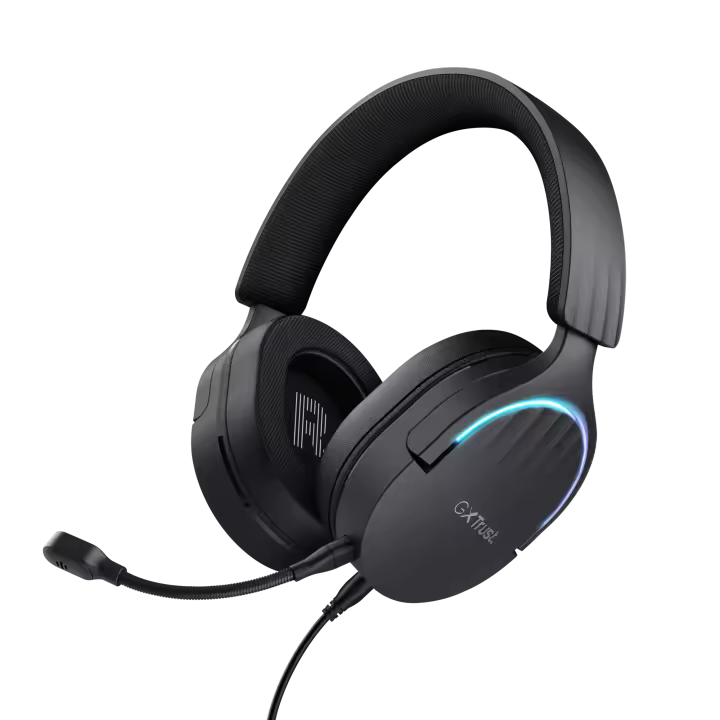 Trust Gaming GXT 490 Fayzo Auriculares Gaming USB 7.1 Sonido Envolvente, Almohadillas Circumaurales, Micrófono con Cancelación de Ruido, Iluminación RGB Ajustable y Cable de 2m, Compatibles con PC, PS4 y PS5 - 1