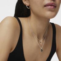 Collar de Oso de Piedra Natural de Plata de Ley 925, Ágata nácar, Estil INS de alta gama, combinable, 1,1 cm cuello ancho 45 cm - details 4