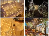 Decoraciones De Navidad 2024 Luces LED Para Exterior Cerca De Atracciones Luz De Jardín Cadena De Luces Impermeable Estrella Para Árbol - details 4