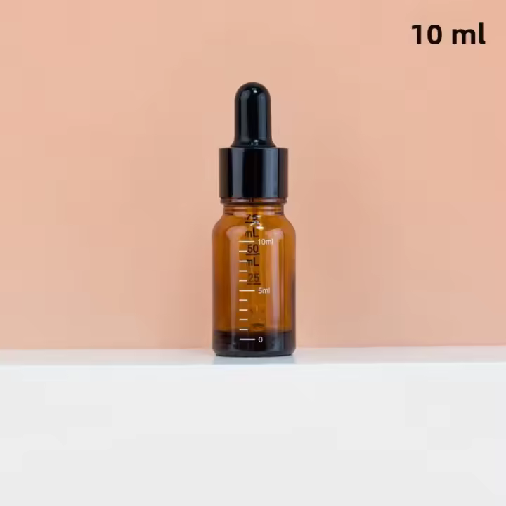 Botella De Agua De Aromaterapia Recargable De Vidrio Ambar Con Escala Y Droso 5ml-100ml Para Repostería Y Viajes - 1