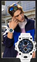 Reloj Militar Para Hombre SANDA Resistente Al Agua 50M Reloj De Pulsera Digital Con Luz LED Y Alarmas Deportivo Resistente Al Shock - details 1