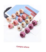 Rosa De Seda Artificial 10CM Para Boda Navidad Regalo DIY Decoración De Hogar Arcos De Jardín Corona De Flores Regalo Caliente - details 2