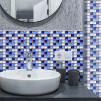 Papel Tapiz De Mosaico Impermeable Autoadhesivo 3D Para Cocina Baño Decoración Del Hogar Adhesivo De Pared PVC Clásico - details 17