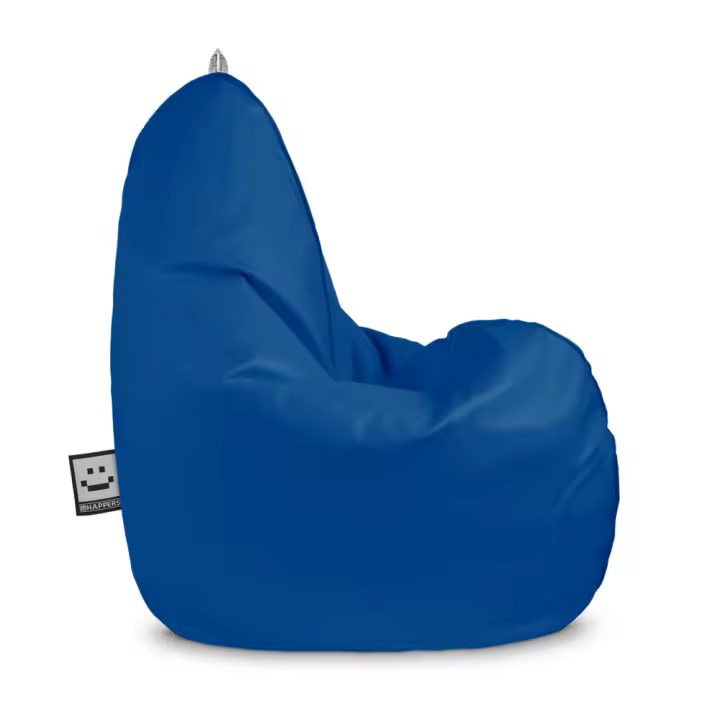 Puff Pera Relax Polipiel Azul HAPPERS - Cómodo, ligero y resistente. Make it Happers® - 1