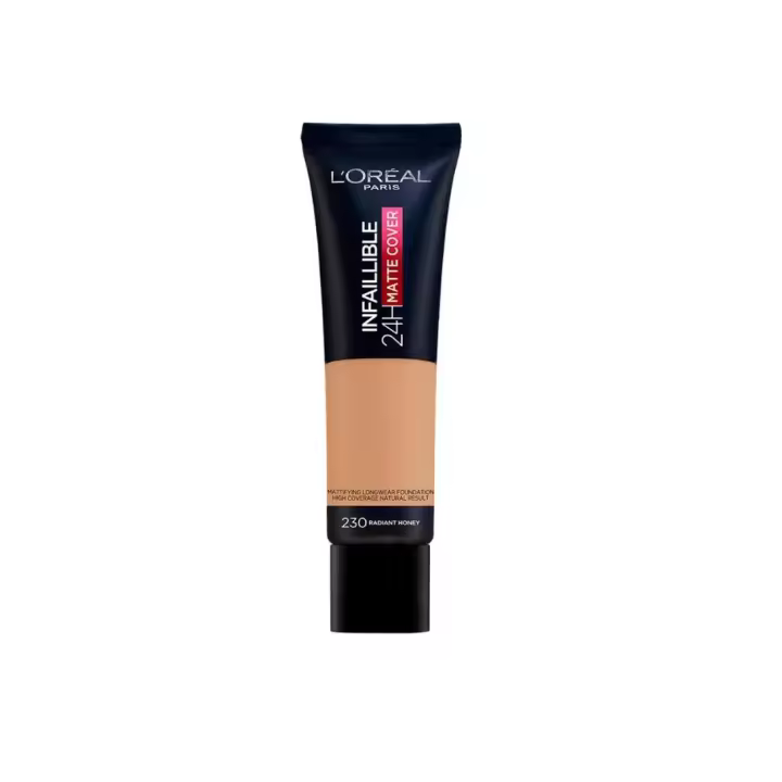 BASE L'OREAL INFAILLIBLE 24H MATTE COVER 230 MIEL ÉCLAT 30ML - 1