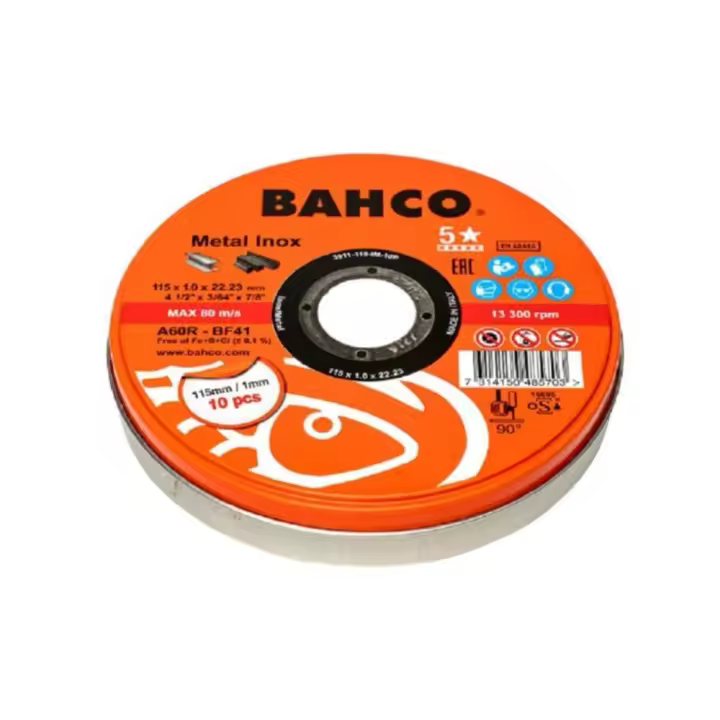 DISCO CORTE 115x1x22 A60R BF41 IM BAHCO (LATA 10U) - 1