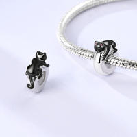 Encantos Originales 925 Platinados Para Mujer Con Zirconia Joyería Moda Para Pulseras Hechas De Cuentas De Moda - details 14