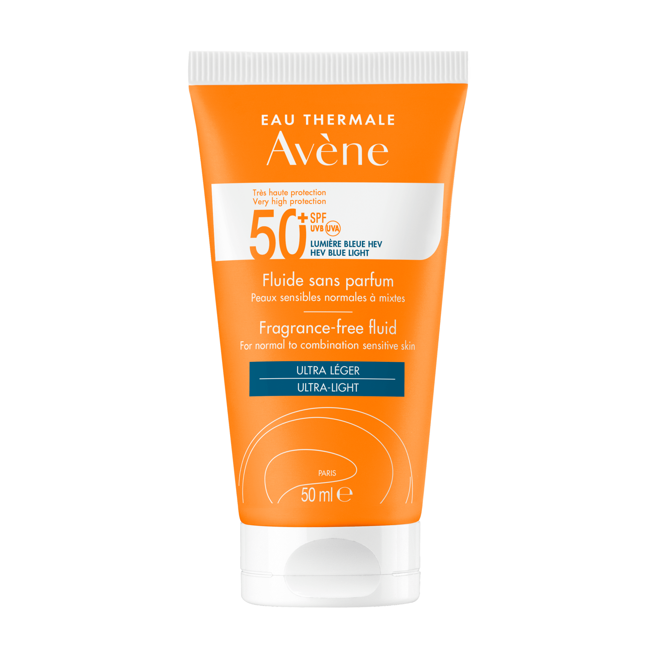 Avène - SPF 50+ - Fluido Muy Alta Protección Sin Perfume - Envase