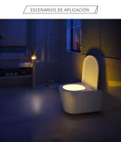 Luz Nocturna LED Con Sensor De Movimiento Para Interior Pega En La Pared Iluminación Para Pasillo Escalera Baño Armario Dormitorio Batería Incluida - details 8