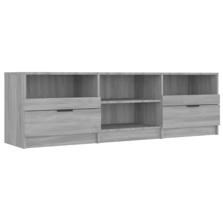 vidaXL Mueble de TV madera contrachapada gris Sonoma 150x33,5x45 cm - 1