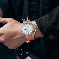 Reloj De Pulsera Para Hombre MINI FOCUS Ultra-ligero Con Caja Octagonal Transparente Multifuncional Resistente Al Agua Y Al Shock Estilo Deportivo - details 2
