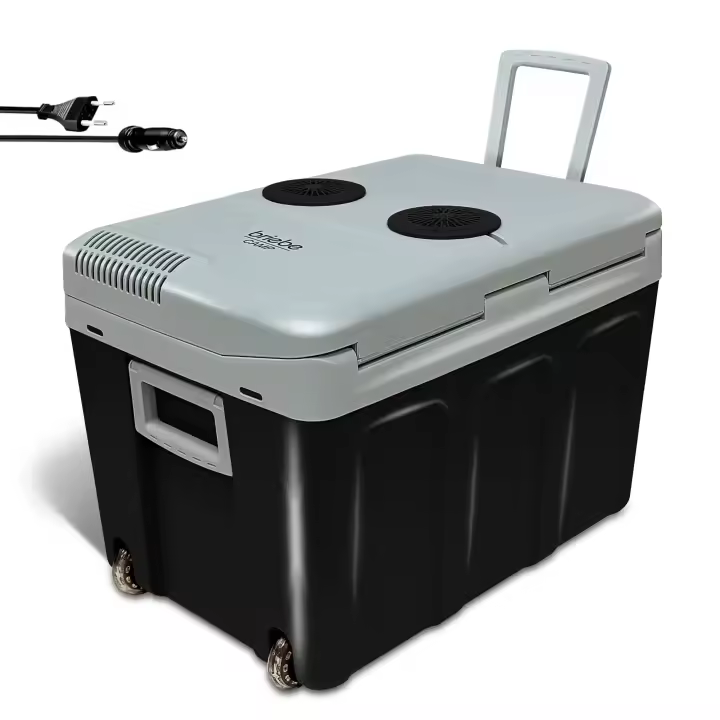 Briebe CF1155BLK Nevera Portátil Eléctrica de Viaje, Coche, Camping, 40 L, Conexión 12V y 220V, Enfría y Calienta, 58 W, Negro - 1