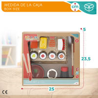 WOOMAX Set de comida sushi de madera - details 5