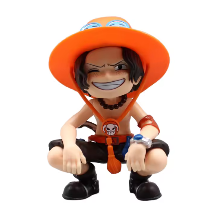 Figura De Anime One Piece Serie De Risa Ace Couchant 14cm Modelo Gk Estatua Para Coleccionistas Decoración De Escritorio Juguetes Regalos Para Niños Y Adultos - 1
