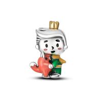 Encantos De Viaje Para Café Plata Charms Para Perros Y Gatos Corazón De Cuentas Adecuados Para Pulsera Original DIY Tendencia Clásica Vintage Romántica - details 261