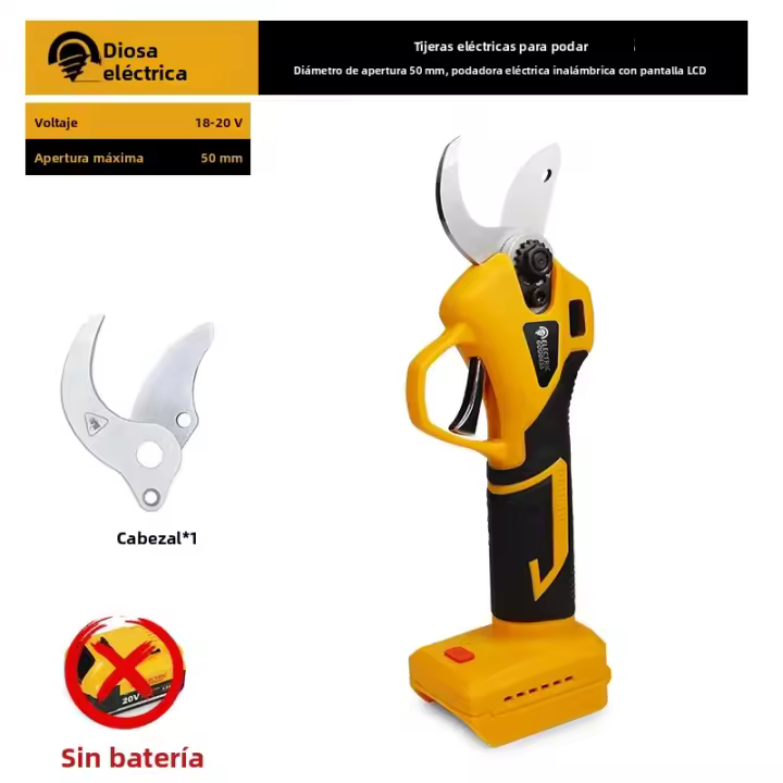 Tijeras Eléctricas De Podar Sin Cable 50mm Para Árboles De Fruta Bonsái Y Jardín Corte De Ramas Compatible Con Batería Dewalt 20V - 1