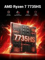 FIREBAT A6 MiniPC AMD Ryzen 7 7735HS,Banda Dual WiFi6,BT5.2 DDR5,16GB 512GB, Windows 11,Computadora de Juegos de Escritorio Mini PC - details 0