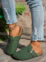 Zapatillas Casuales Para Mujer 2025 Nueva Modelo Temporada Completa Antideslizantes Moda Media Punta Sin Cierre Con Hebilla Adecuadas Para Interior Exterior Actividades Al Aire Libre - details 21