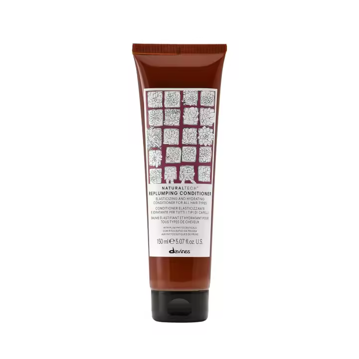 Davines Naturaltech Replumping Conditioner 150 Ml. / Acondicionador profesional que hidrata, rellena y da cuerpo sin apelmazar. Ideal para cabellos finos, deshidratados o con pérdida de elasticidad. - 1