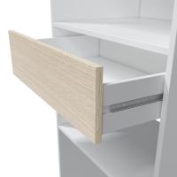 Duérmete Online Vestidor con 1 cajón Hera – Roble y Blanco - Barandilla metálica - Melamina Alta Calidad - details 1