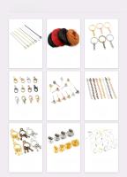 5pcs Llavero Con Colgante Base De Cabochón De Vidrio Cameo Blanko Compatible Con 20 25 30mm Material Metálico Para DIY - details 4