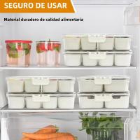 Caja De Almacenamiento Portátil Para Cocina Con 8 Compartimentos Divididos Para Seasoning Frutas Y Snacks Caja De Conservación De Alimentos Estilo Moderno - details 14
