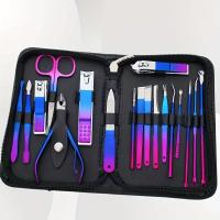 Kit De Manicura Y Pedicura Profesional De Acero Inoxidable 9-18 Piezas Con Estuche De Viaje Y Acrílico Incluye Tijeras Y Cortauñas - details 0