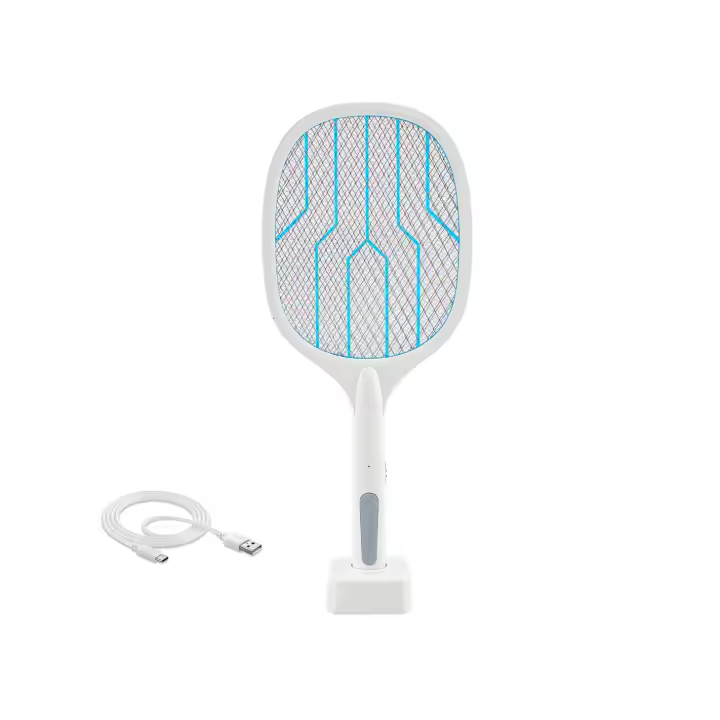 Mediawave Store Racchetta Fulmina Insetti Elettrica 098224 USB Ricaricabile UV Luce Antizanzare Giardino e Bricolage Home Accessori da Giardino outdoor fai da te idee design arredare DIY ambiente confort benessere - 1