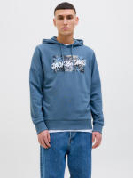 Jack & Jones Hombre Sudadera con capucha de 270 grs Mod JJWAII SHAPE logo estampado Moda Casual Informal Ref 269316 - details 3