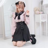 Falda A-Line Lolita Japonesa Talla Grande Cintura Alta Flared Midi Versátil Estilo Niña Suave Para Uso Diario Primavera/Verano Polyester - details 12