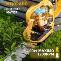 Podadora De Arbustos Eléctrica Portátil 2 En 1 Para Jardín Y Césped Sin Cable Compatible Con Batería Dewalt 20V Hoja De 22 Cm - details 6