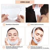 Cinturón Levantador De V Forma Para Rostro Con 5 Modos Masajeador De Levantamiento Facial Dispositivo De Vibración Para Delgazar El Rostro Incluye Control Remoto Cuidado De La Piel - details 21