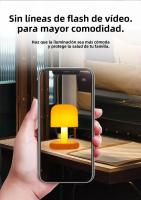 Lámpara De Mesa Creativa En Forma De Hongos Mini Recargable Con Colorido Atardecer Luz Nocturna Para Decoración De Sala De Estar Y Bar De Café - details 5