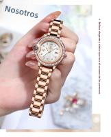 Reloj De Cuarzo Para Mujer OLEVS 5588 Resistente Al Agua Con Fecha Y Luz Núcleo De Acero Inoxidable Reloj De Pulsera De Moda - details 3