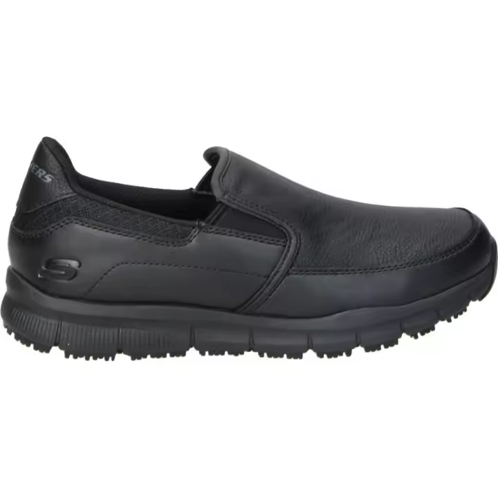 SKECHERS | Zapatos de Trabajo Skechers Work Relaxed para mujer – Mocasines de Trabajo en Color Negro – Mocasín sin Cierres – Estilo Para Trabajo – Cómodas y de Alta Calidad - Modelo 77236EC-BLK - 1