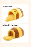 Casa De Gato Four Seasons Plush Mat Almohadilla De Gato Pequeño Forma De Jarra De Miel Cesta De Mascotas Accesorios Para Mascotas - details 14