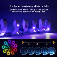 Tiras LED Inteligentes Bluetooth 30M Cambio De Color RGB Con Control Remoto DC24V Para Decoración De Hogar Y Música Sincronizada - details 1