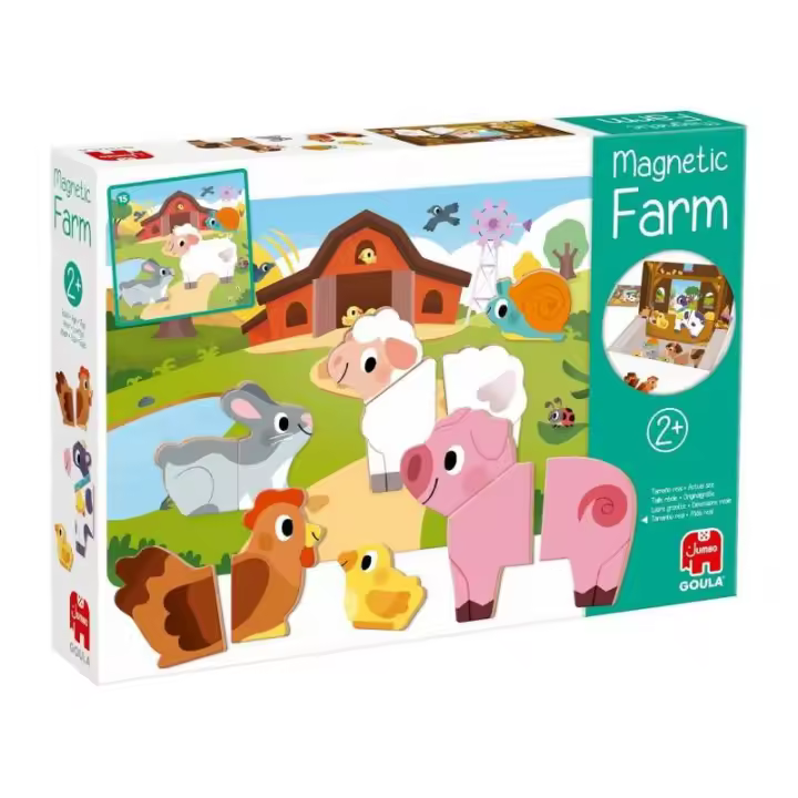 GOULA GRANJA MAGNÉTICA DE MADERA – ANIMALES PARA JUGAR Y APRENDER - 1
